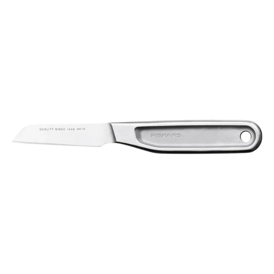 Online Fiskars All Steel paring knife, 7 cm Silver-coloured