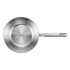 Woks^Fiskars All Steel Pure wok, 28 cm Silver-coloured