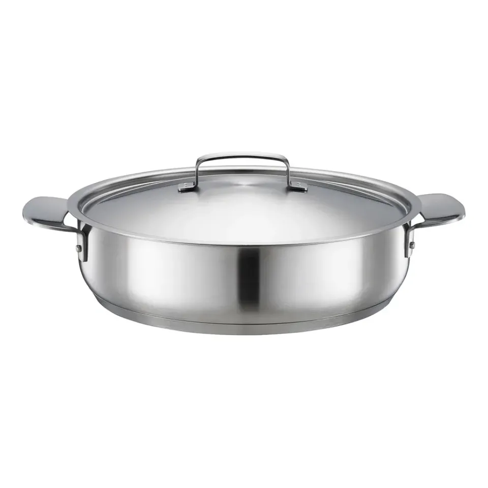 Best Fiskars All Steel roasting dish, 28 cm Silver-coloured