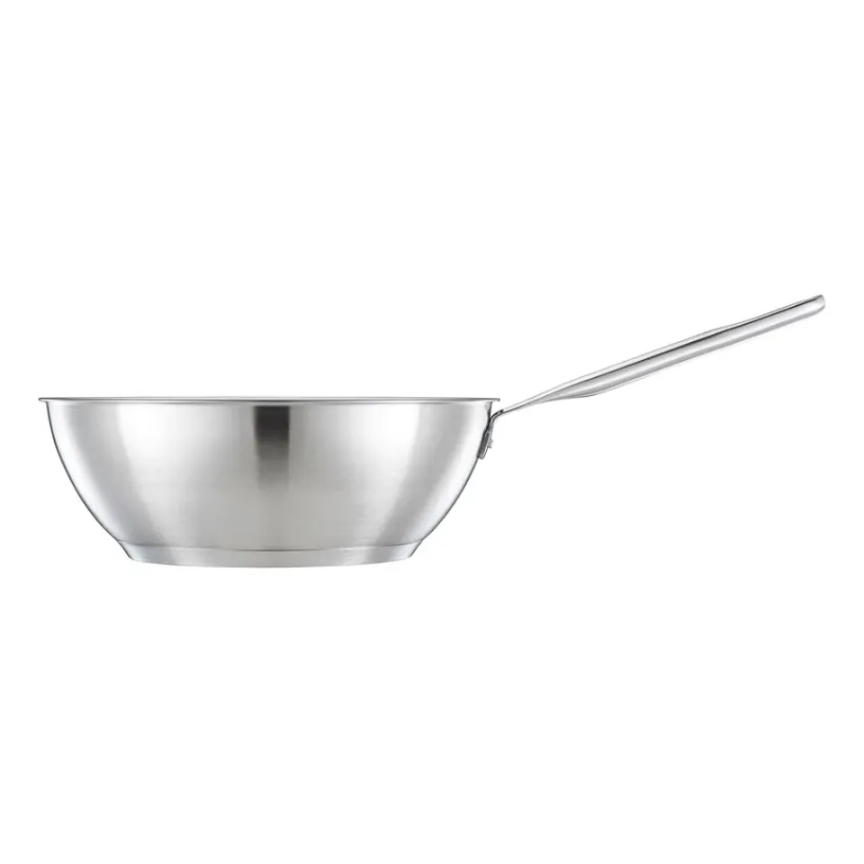 Clearance Fiskars All Steel wok, 28 cm BlackSilver-coloured