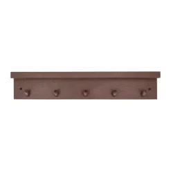 Clothes Hooks & Hangers|Clothes Hooks & Hangers^Scandi Living Alley coat rack with shelf, Burgundy Red