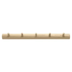 1898 Allsarp hook rack 5 hooks, Oak Beige
