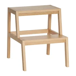 New Hübsch Alp stool, Oak Beige