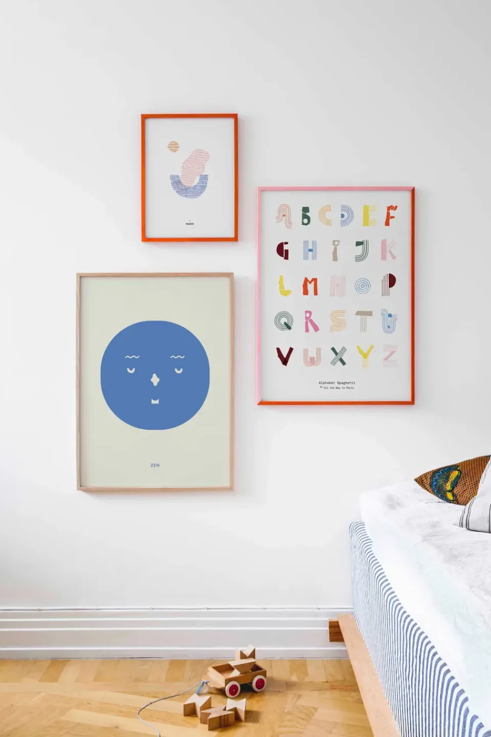 Outlet Paper Collective Alphabet Spaghetti ENG -colour poster , 50x70 cm Multi