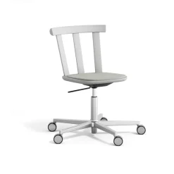 Hot Stolab Alt chair swivel base upholstered seat birch, Hallingdal 65-110 light -light 51 Grey