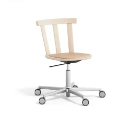 Online Stolab Alt chair swivel base upholstered seat birch, Elmoveget 22011-light matt lacquer Pink