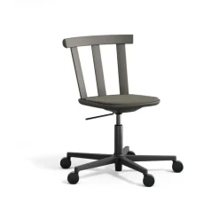 Office Chairs^Stolab Alt chair swivel base upholstered seat birch, Hallingdal 65-153 dark -dark 62 Grey