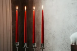 New Hilke Collection Alto candle sticks, Nickel-plated brass Silver-coloured