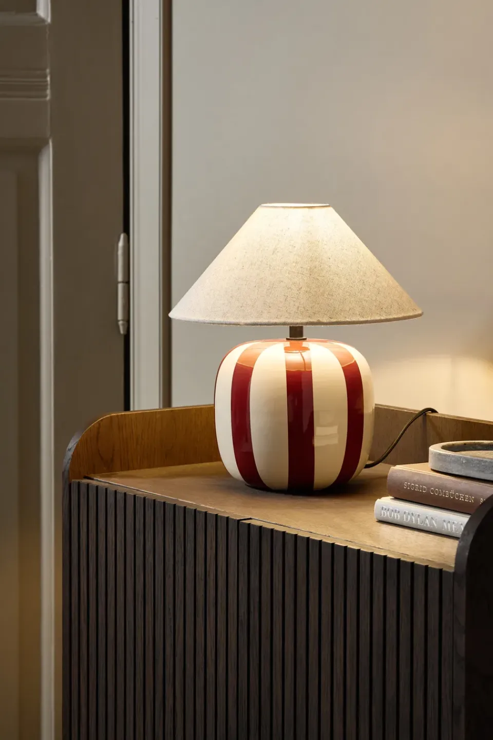 Outlet Scandi Living Alvar table lamp 31 cm, Rust Red