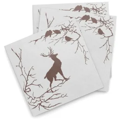Paper Napkins^Wik & Walsøe Alveskog paper napkins 20-pack, -brown White