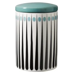 Storage Jars^Superliving Amanda jar, white-aqua 15 cm BlueBlackWhite