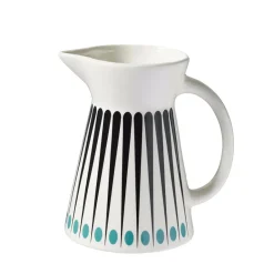 Milk Jugs^Superliving Amanda milk jug, white-aqua BlueBlack