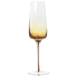 Champagne Glasses^Broste Copenhagen Amber champagne glass, 20 cl Yellow