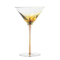 Long Drink & Highball Glasses|Cocktail & Martini Glasses^Broste Copenhagen Amber martini glass, 20 cl Yellow