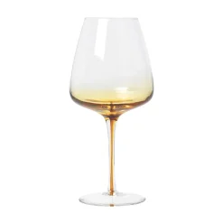 Discount Broste Copenhagen Amber red wine glass, 65 cl Yellow
