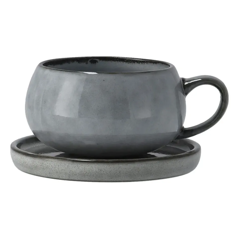 Hot Lene Bjerre Amera cup and saucer, Grey