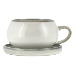 Teacups^Lene Bjerre Amera cup and saucer, sands White