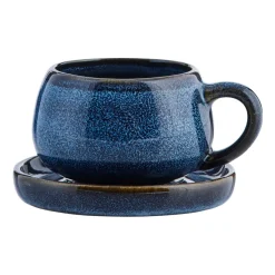 Discount Lene Bjerre Amera espresso cup and saucer 8 cl, Blue