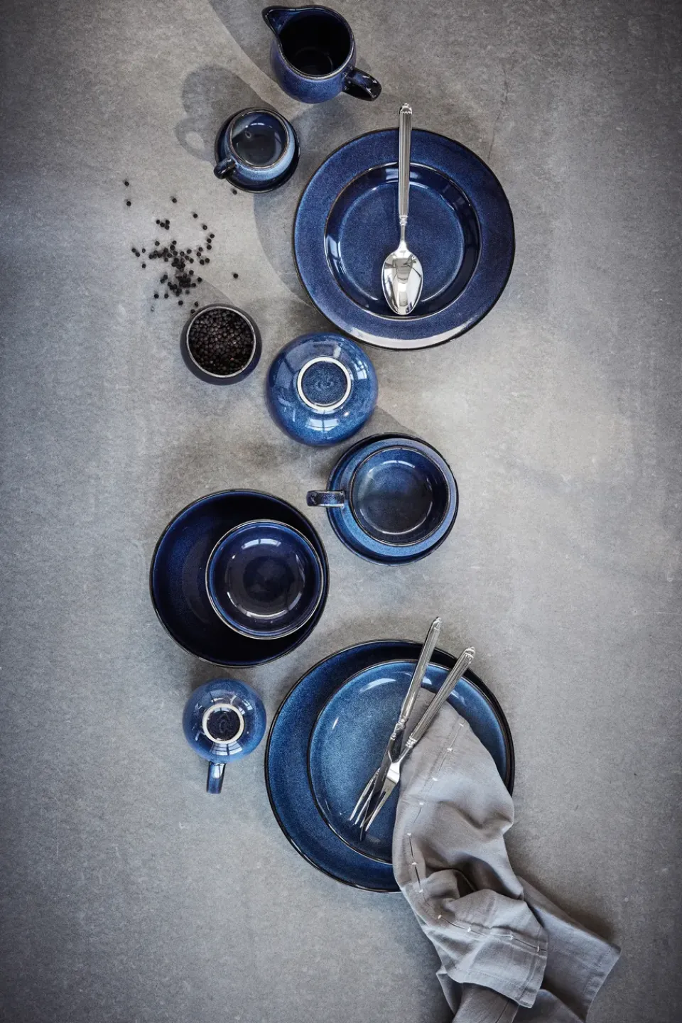 Discount Lene Bjerre Amera espresso cup and saucer 8 cl, Blue