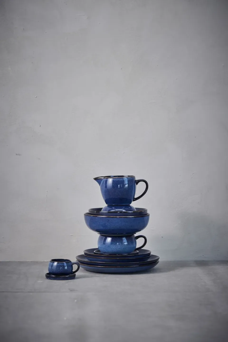 Discount Lene Bjerre Amera espresso cup and saucer 8 cl, Blue