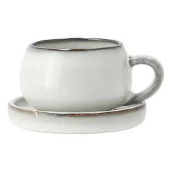 Glögg & Mulled Wine Mugs|Espresso Cups^Lene Bjerre Amera espressocup with saucer, sands White