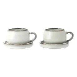 Glögg & Mulled Wine Mugs|Espresso Cups^Lene Bjerre Amera espressocup with saucer, sands White