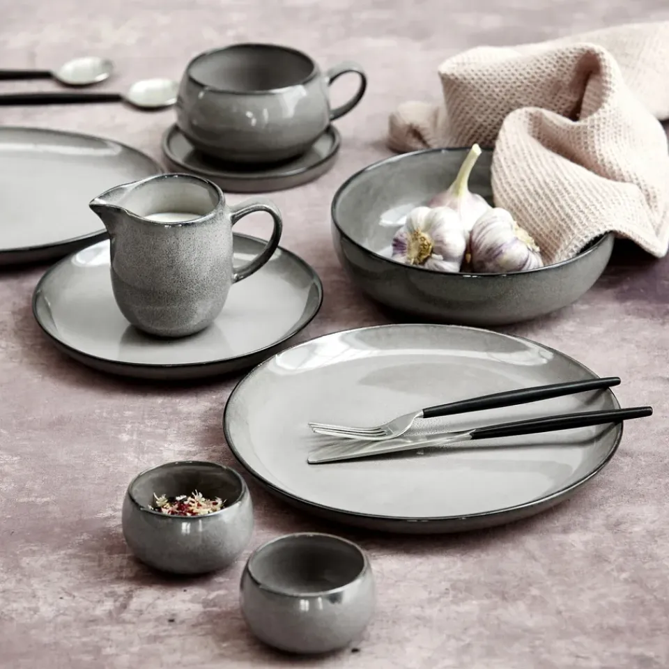 Milk Jugs^Lene Bjerre Amera sauce boat 30 cl, Grey