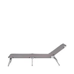 Seating^Fiam Amigo sun lounger, Fabric continente-aluminium frame Brown