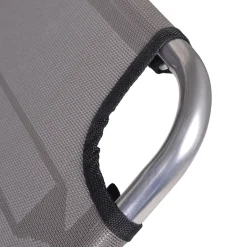 Seating^Fiam Amigo sun lounger, Fabric continente-aluminium frame Brown