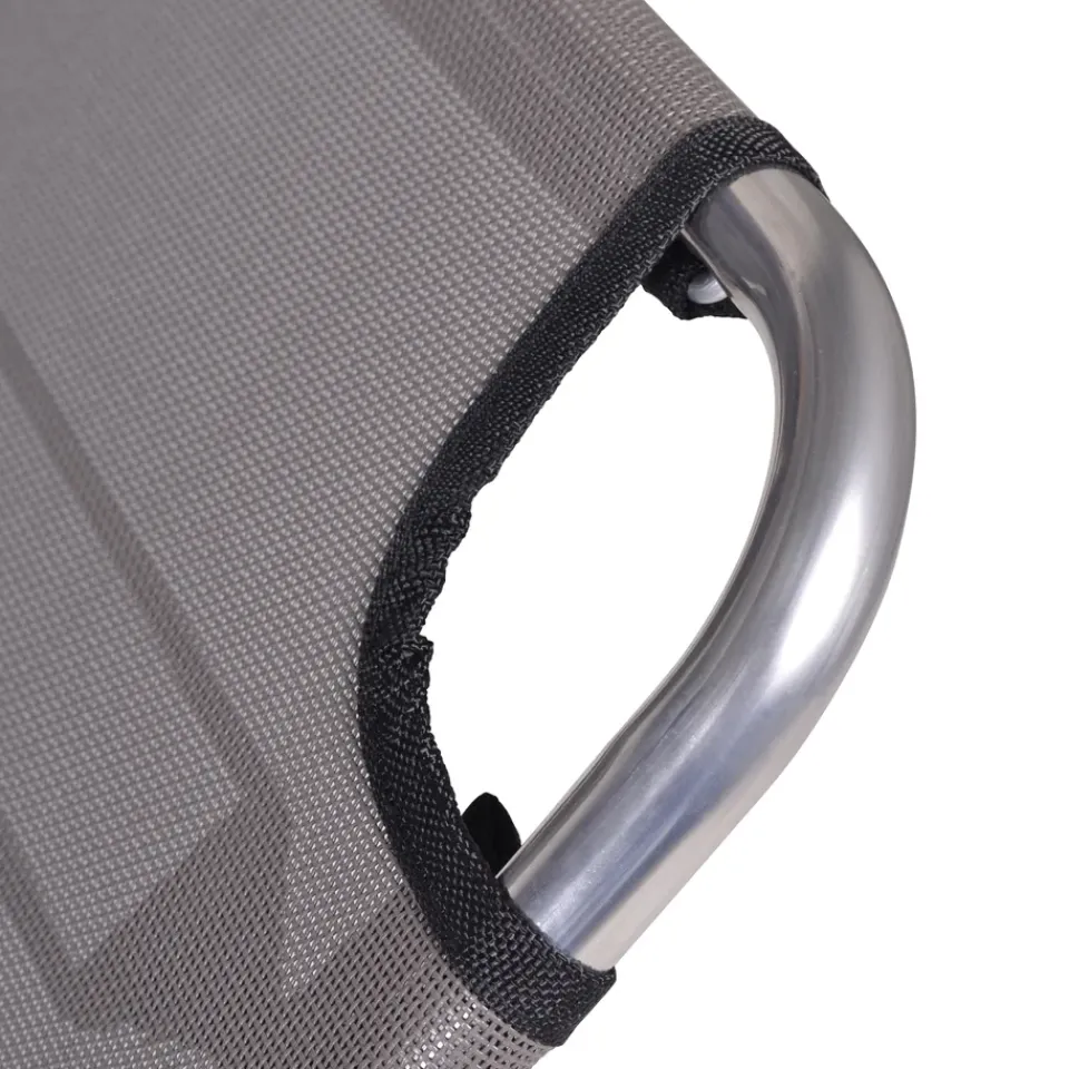 Seating^Fiam Amigo sun lounger, Fabric continente-aluminium frame Brown