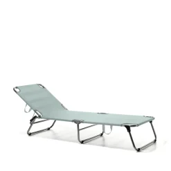 Best Fiam Amigo sun lounger, Fabric sage -aluminium Green