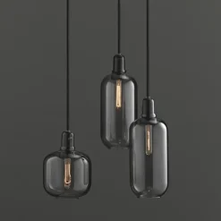 Pendant Lamps^Normann Copenhagen Amp lamp small, grey-black GreyBlack