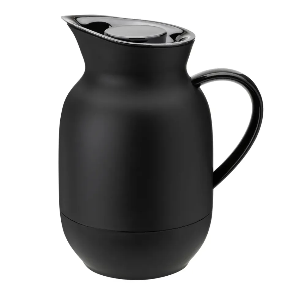 Thermoses^Stelton Amphora thermos jug coffee 1 L, Soft Black