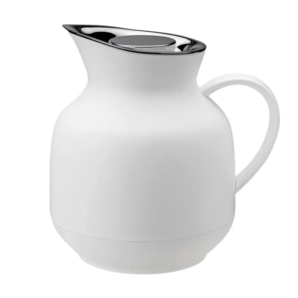 Clearance Stelton Amphora thermos jug tea 1 L, Soft White