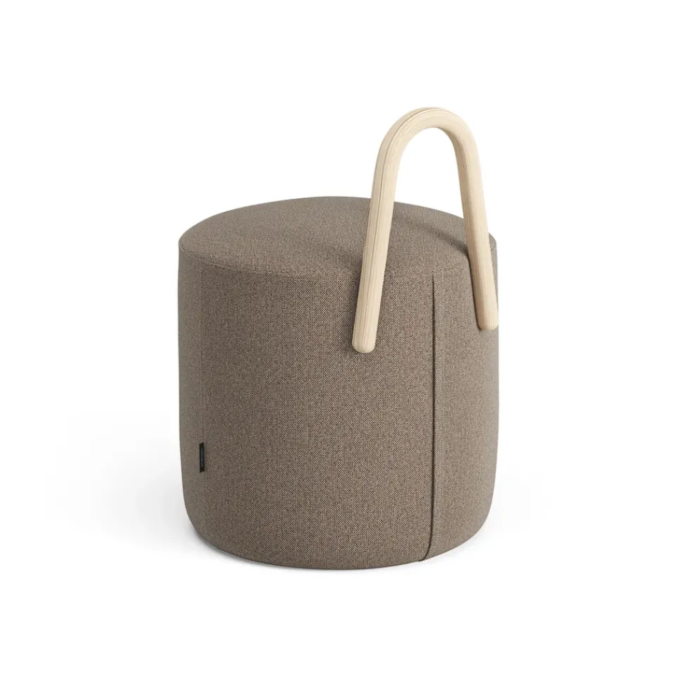 Clearance Swedese Amstelle pouf small box natural lacquer, Main Line Flax 23 Beige