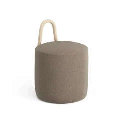 Sitting Poufs^Swedese Amstelle pouf small oak natural lacquer, Main Line Flax 23 Beige