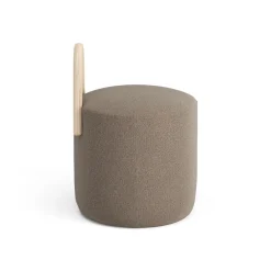 Sitting Poufs^Swedese Amstelle pouf small oak natural lacquer, Main Line Flax 23 Beige
