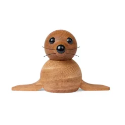 Sale Spring Copenhagen Anaana seal decoration 17 cm, Oak Beige