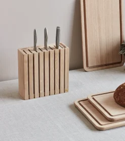 Clearance Andersen Furniture Andersen knife block, Oak Brown