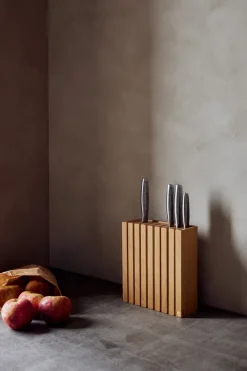 Clearance Andersen Furniture Andersen knife block, Oak Brown