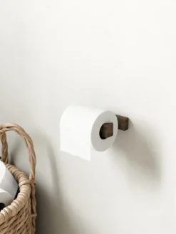 Toilet Roll Holders^Andersen Furniture Andersen toilet paper holder, Dark Stain Matt Lacquer Ash Brown