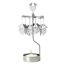 Discount Pluto Design Angel chime birds and hearts, Silver Silver-coloured
