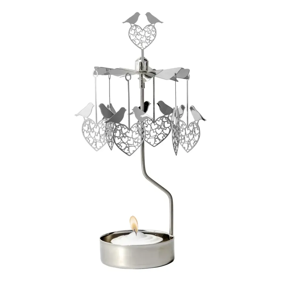 Discount Pluto Design Angel chime birds and hearts, Silver Silver-coloured