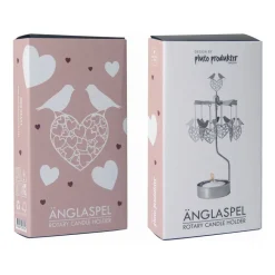 Discount Pluto Design Angel chime birds and hearts, Silver Silver-coloured