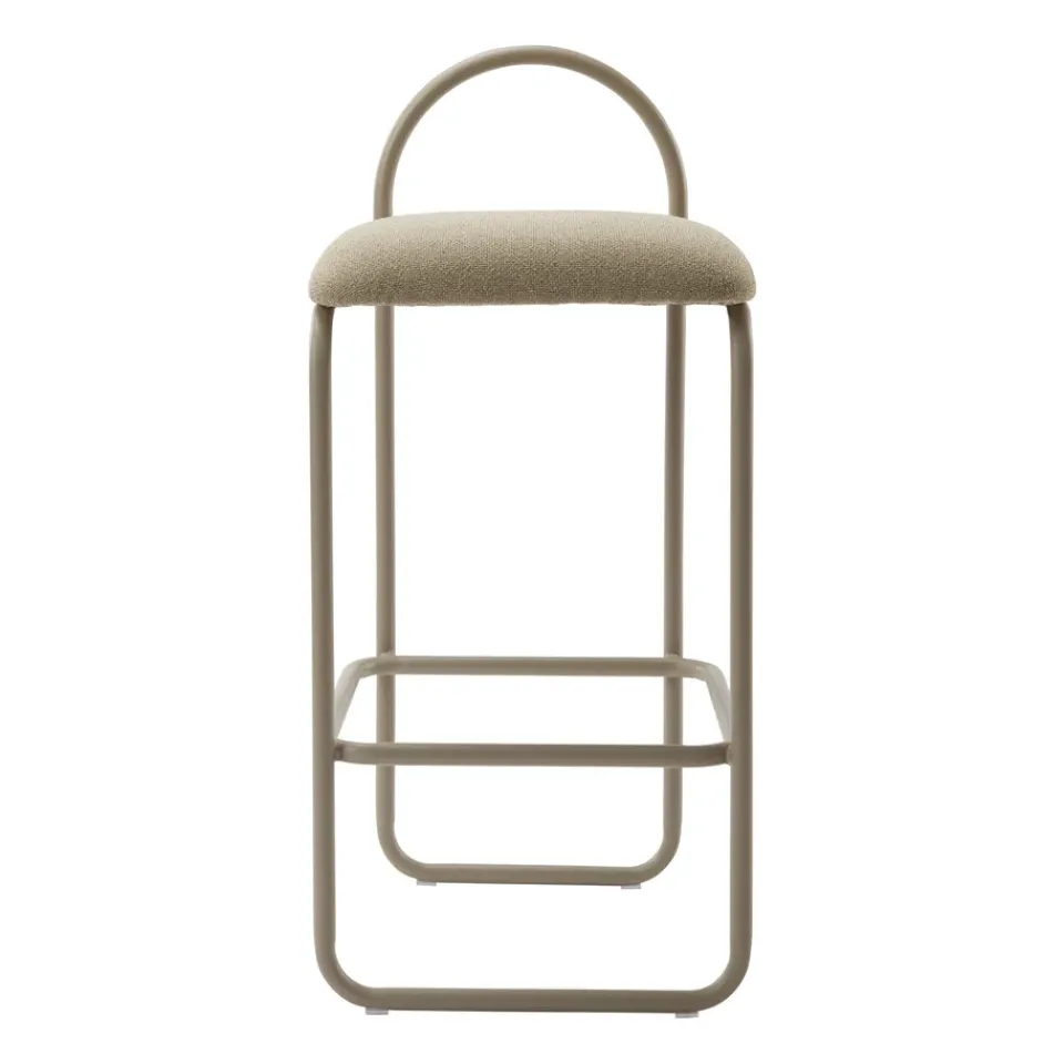 Bar Stools^AYTM Angui bar stool bouclé, Taupe Beige
