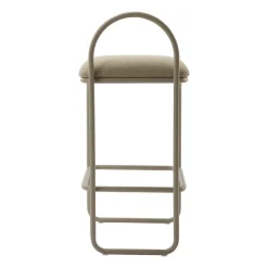 Bar Stools^AYTM Angui bar stool bouclé, Taupe Beige