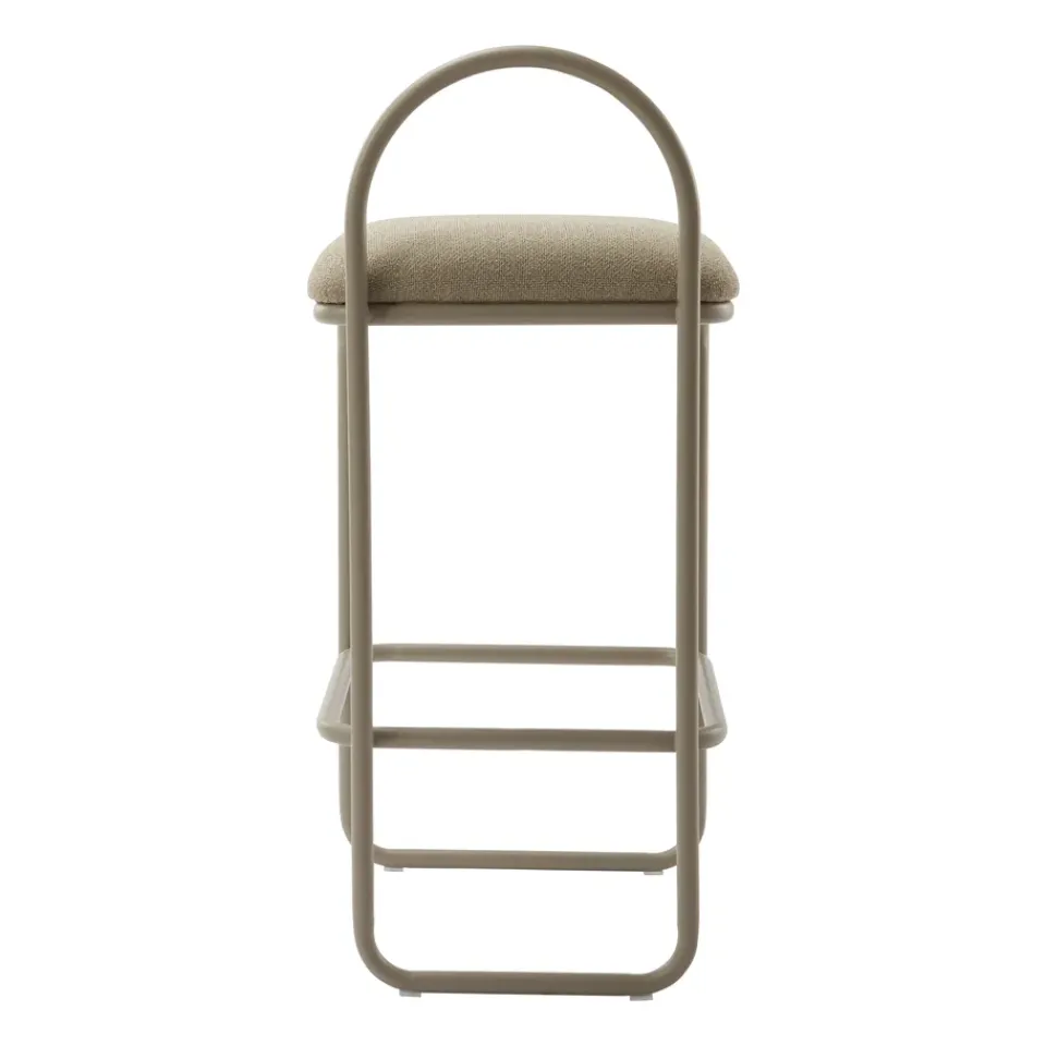 Bar Stools^AYTM Angui bar stool bouclé, Taupe Beige
