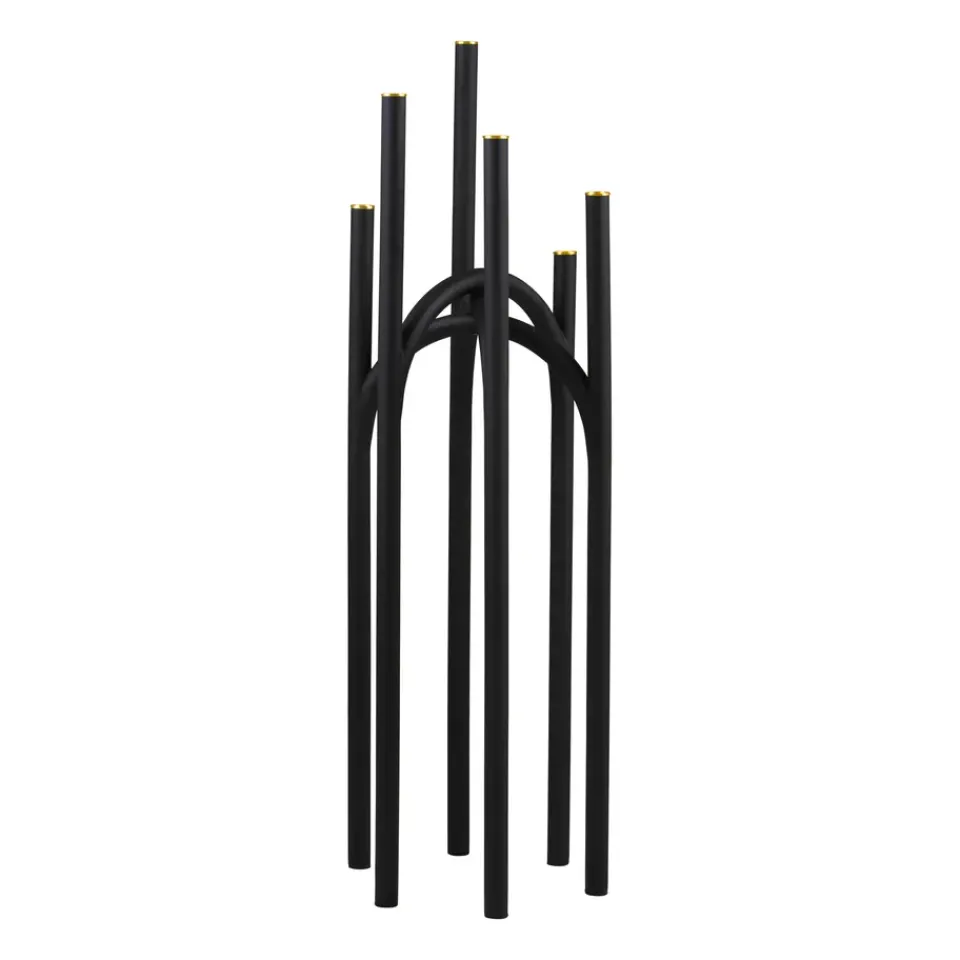 Candle Holders^AYTM Angui candle stick 92 cm, Black-gold BlackGold-coloured
