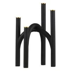 Candle Holders^AYTM Angui candle stick 34 cm, Black-gold BlackGold-coloured