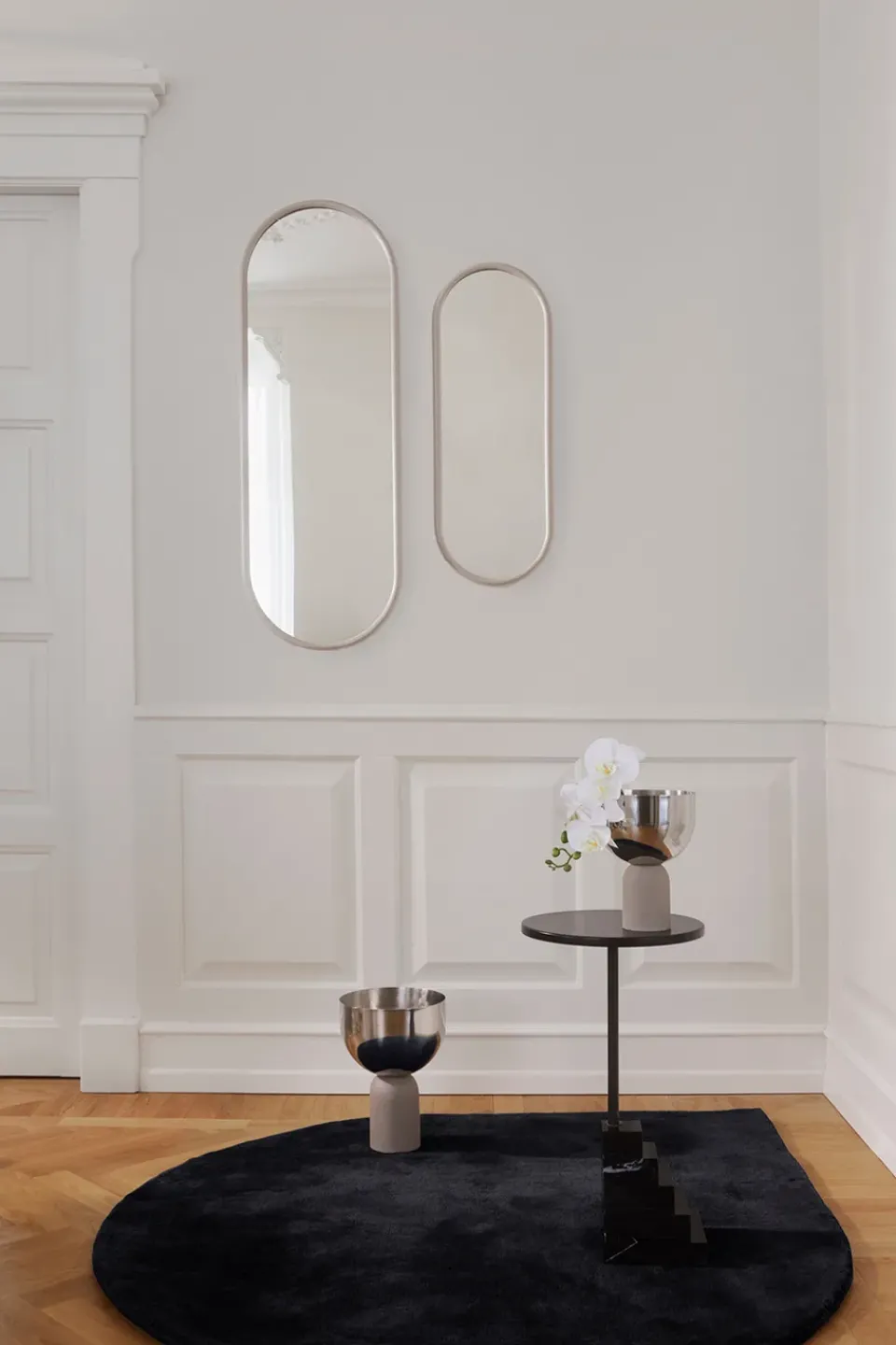 Sale AYTM Angui mirror oval 78 cm, Taupe Beige